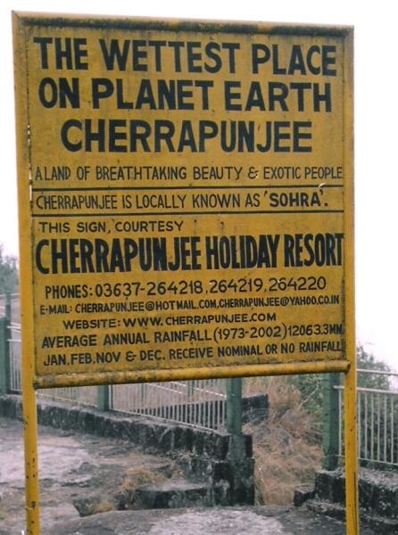 «Черапунджи — самое мокрое место на планете Земля»
