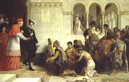 Эдвин Лонг, «Просители. Высылка цыган из Испании», 1872 г.