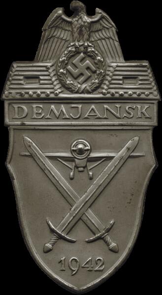 «Демянский щит», награда Вермахта, вручавшаяся участникам боев