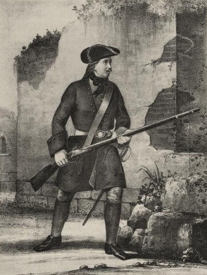 Фузилёр Л.-Гв. Семёновского полка, с 1700 по 1720 гг.