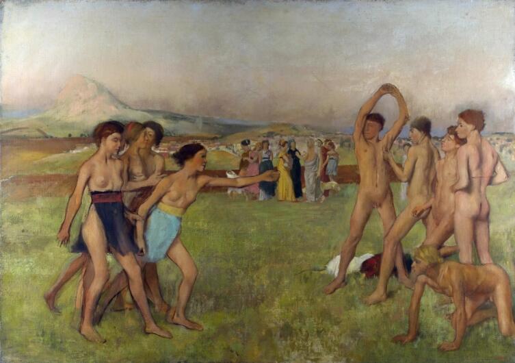 Эдгар Дега, «Упражнения юных спартанцев», 1860 г.