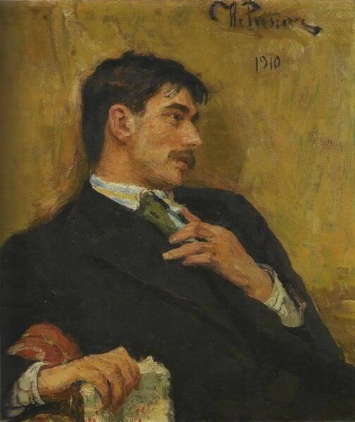 И. Е. Репин, «Портрет Корнея Чуковского», 1910 г.