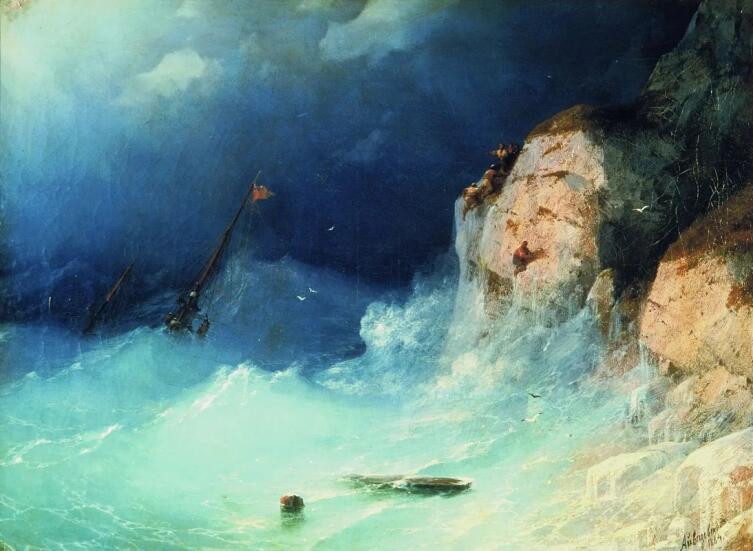 И. К. Айвазовский, «Кораблекрушение», 1864 г.