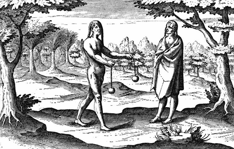 Хендрик Оттсен, «Коренные жители равнины Ла-Плата», 1603 г.