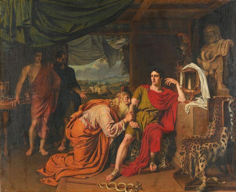 А. А. Иванов, «Приам просит Ахилла выдать ему тело Гектора», 1824 г.