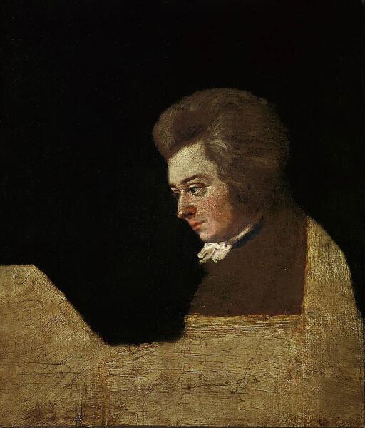 Йозеф Ланге, «Портрет Моцарта», 1782-1789 гг.