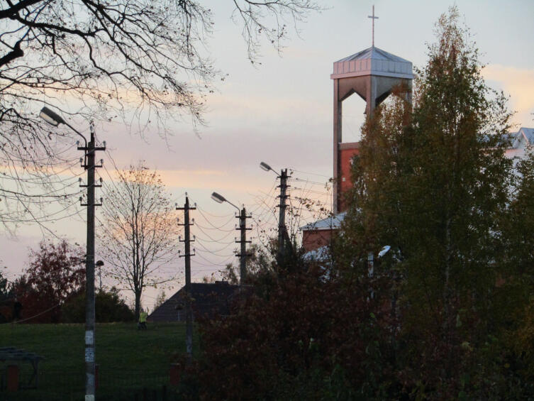 Восстановленная церковь Св. Георгия в Колбино