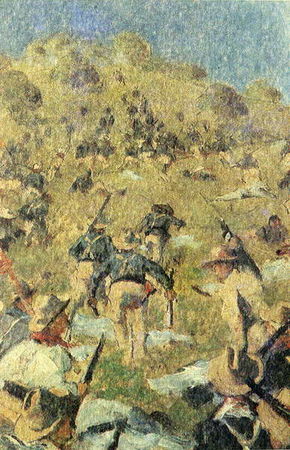 В. В. Верещагин, «Взятие Рузвельтом Сан-Жуанских высот», 1902 г.