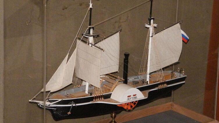 Модель парохода «Аргунь» (Хабаровский краевой музей имени Н. И. Гродеовка)