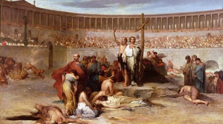 Эжен Тирион, «Триумф Веры - христианские мученики во времена Нерона, 65 год н.э.»