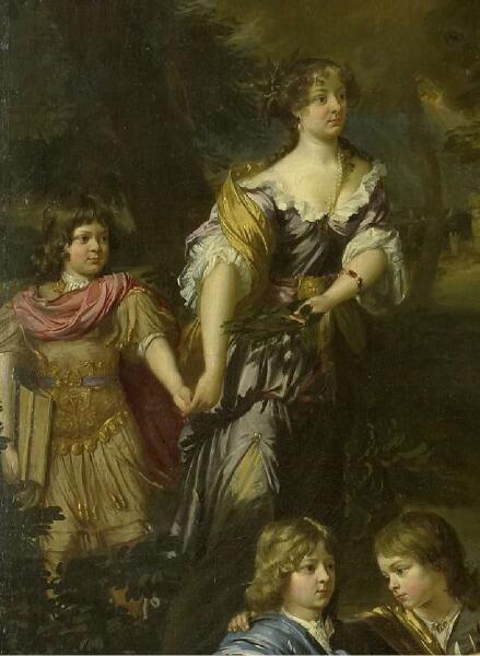 Мария с лавровой ветвью и Адриан Виллем в римском костюме