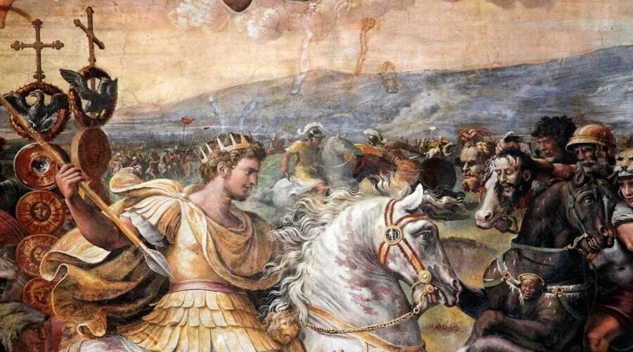 Рафаэль Санти, «Битва между Константином и Максенцием» (фрагмент)