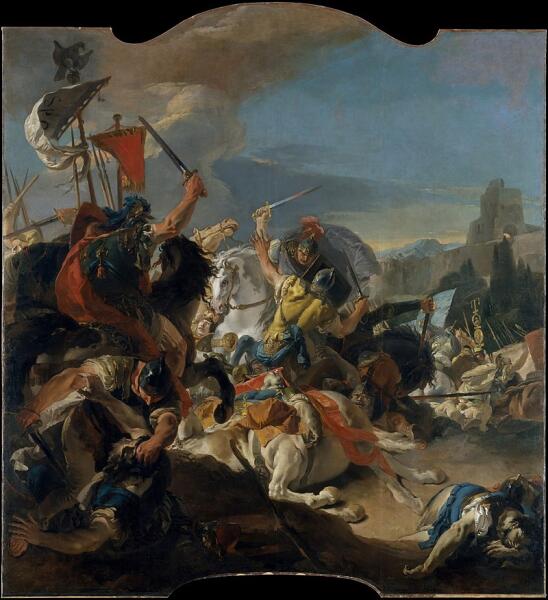 Баттиста Джованни Тьеполо «Битва при Верцеллах», изображающая победу Гая Мария и Квинта Лутация Катула над кимврами