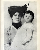 Мария Куприна-Иорданская с дочерью