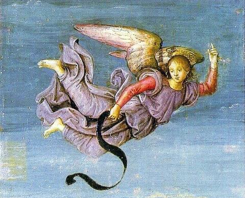 «Ангел». Деталь картины Рафаэля «Воскресение Христа», 1499—1502 гг.