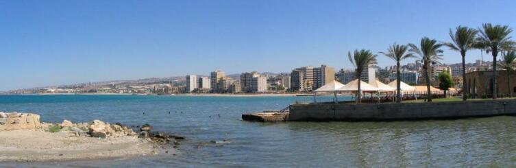 Сидон с видом на средневековое побережье