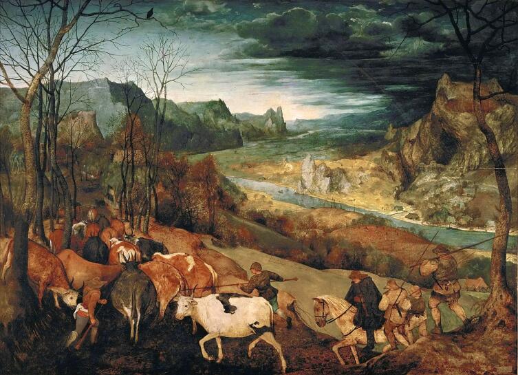 Питер Брейгель Старший, «Возвращение стада», 1565 г.