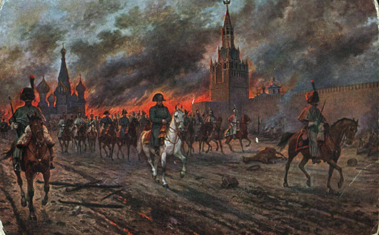 В. В. Мазуровский, «Московский пожар», 1910-е гг.