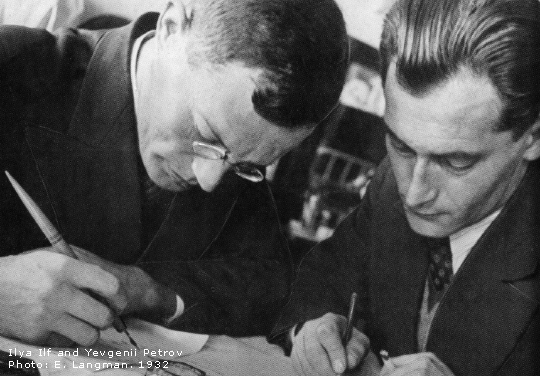 Илья Ильф и Евгений Петров, 1932 г. Фото Елеазара Лангмана