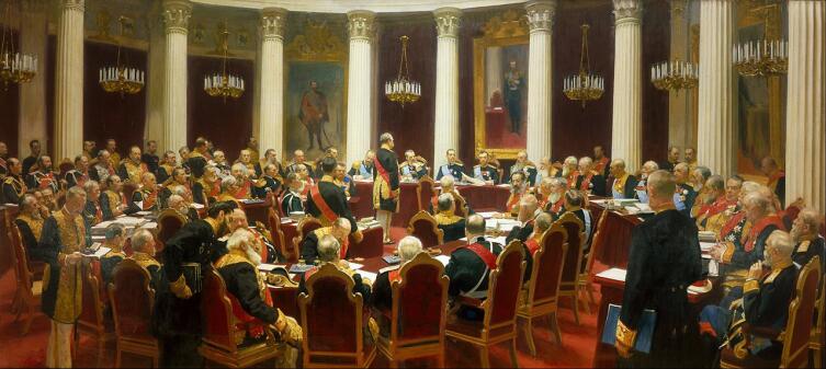 И. Е. Репин, «Заседание Государственного совета», 1903 г.