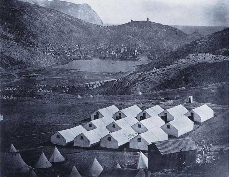 Балаклавский лагерь коалиции союзников, 1854 год.