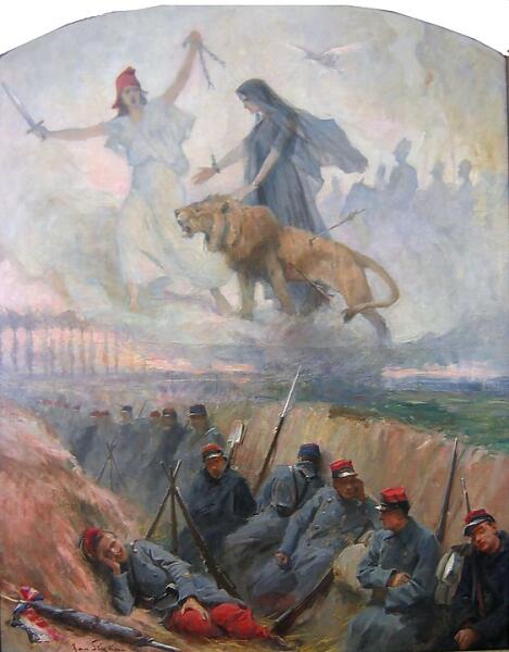 Картина Яна Стыки «Мечта польских волонтёров во Французской армии 1914»
