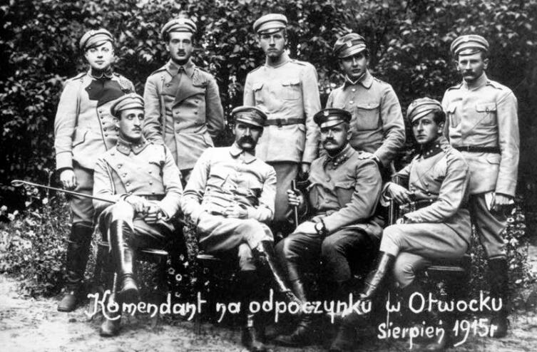 Юзеф Пилсудский в Отвоцке, август 1915 г.