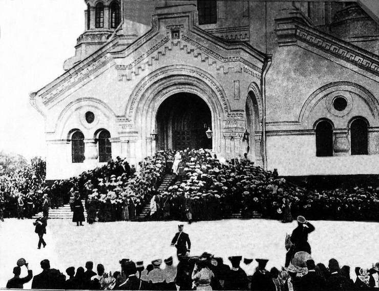 Посещение Николаем II собора 1 июля 1904 года