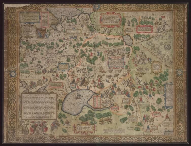 Первая карта Энтони Дженкинсона 1562 г.