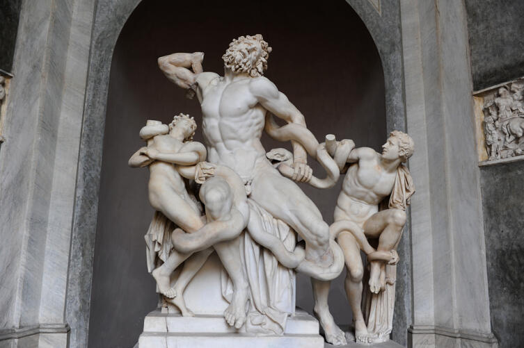 Лаокоон и его сыновья. Вт. пол. I в. до н. э. мрамор