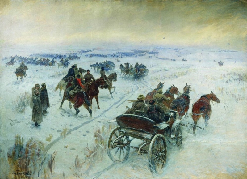 Митрофан Греков. «Бой при Егорлыкской». 1928−1929 гг.