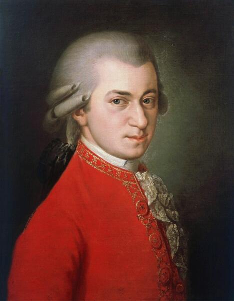  Посмертный портрет Моцарта работы Барбары Крафт