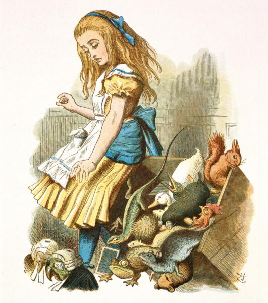 Иллюстрация John Tenniel к «The Nursery Alice», 1890 г.