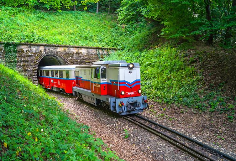 Детская железная дорога в Венгрии