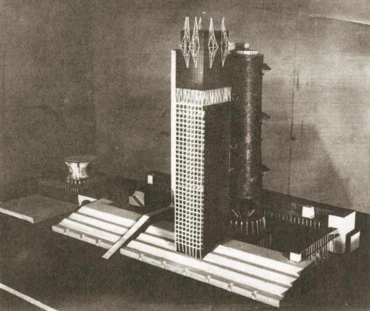Здание Наркомтяжпрома. Проект И. Леонидова, 1934 г.