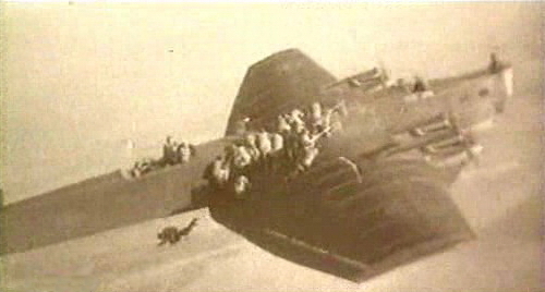Учения по высадке парашютного десанта с бомбардировщика ТБ-3, РККА, 1930 год