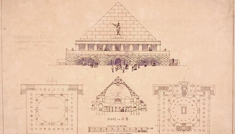 Ф. Шехтель, конкурсный проект Мавзолея