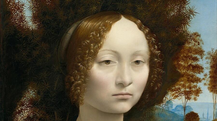 Леонардо да Винчи, «Портрет Джиневры де Бенчи»