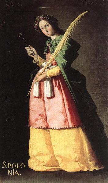 Святая Аполлония, картина Франсиско де Сурбаран, около 1631 г.