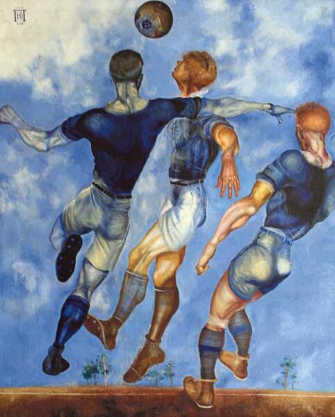 Юрий Пименов «Футболисты», 1926 г.