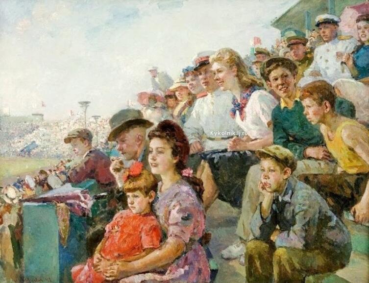 И. Гурвич, «На стадионе», 1947 г.