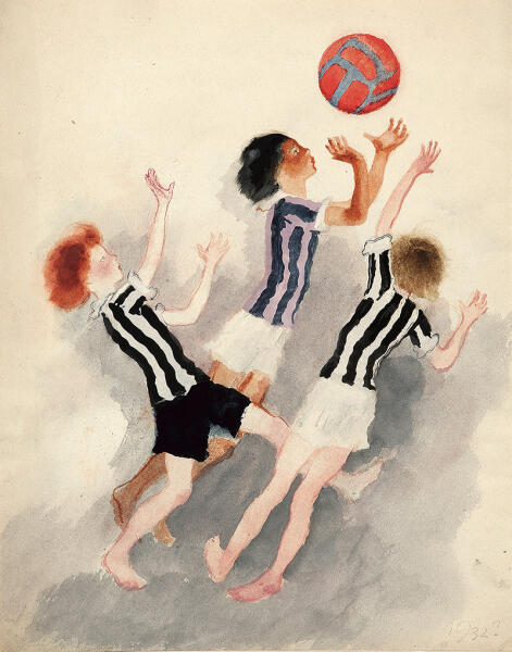 В.Лебедев, иллюстрация к стихотворению С. Я. Маршака «Мяч», 1932 г. 