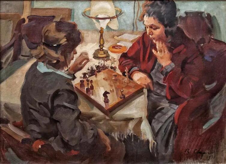 Василий Сварог, «Шахматистки», 1931 г.