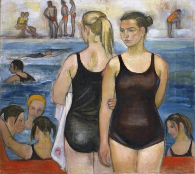 Б.Баумане, «В плавательном бассейне», 1971 г.