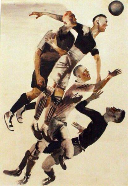 А.Дейнека, «Футболисты», 1927 г.