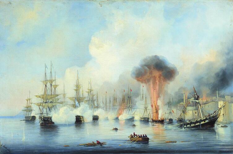 А. П. Боголюбов, «Синопский бой 18 ноября 1853 года»