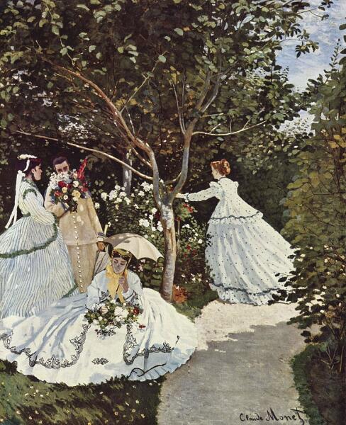 «Женщины в саду», 1866−1867 гг. Музей Орсе, Париж