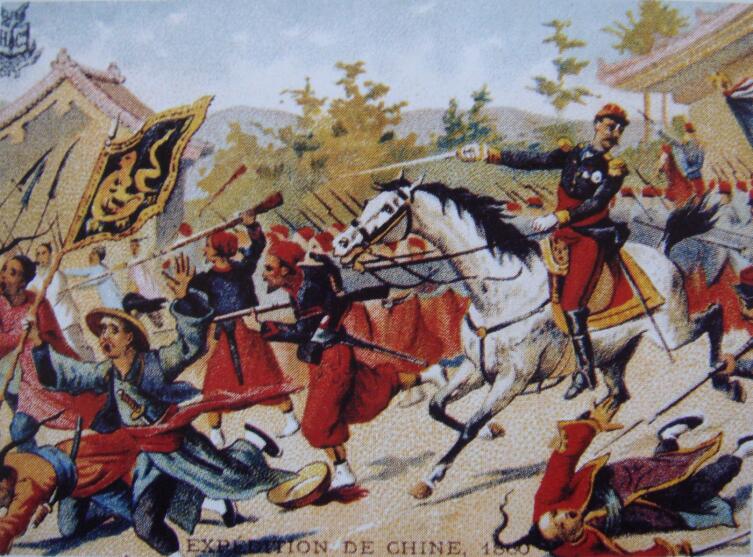 Шарль Кузен-Монтабан ведёт в бой французские войска