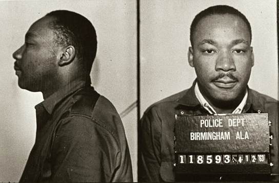 Тюремное фото Мартина Лютера Кинга во время ареста в 1963 году