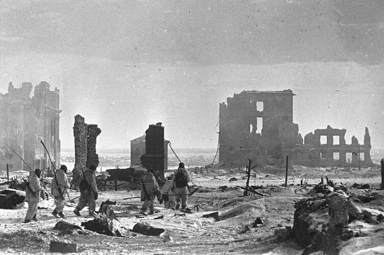 Центр города Сталинграда, 2 февраля 1943 г.